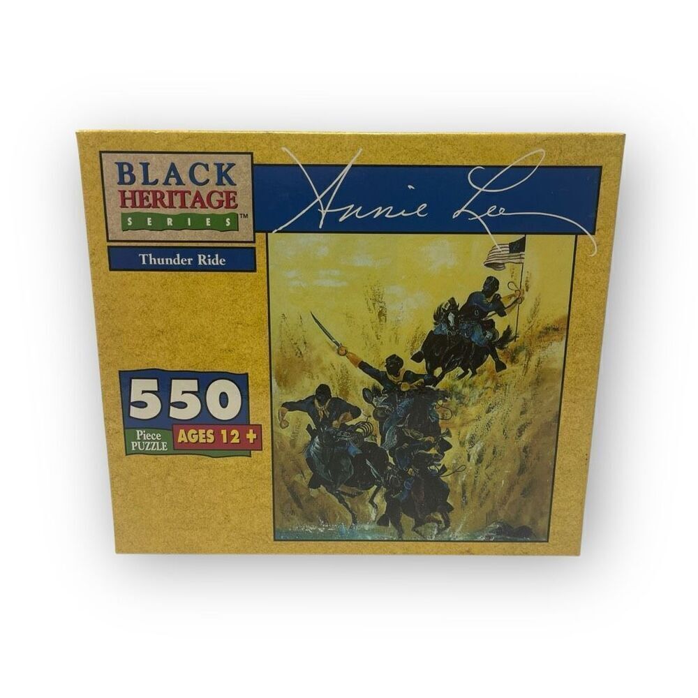 Black Heritage Series 550 Piece Puzzle Thunder Ride by Annie Lee New & Sealed